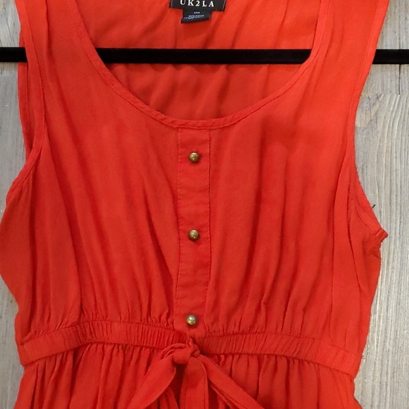 🧡 UK2LA | Women's Summer MiniDress | Red - Picture 3 of 9